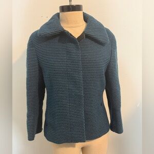 Akris Deep Teal Teddy Jacket